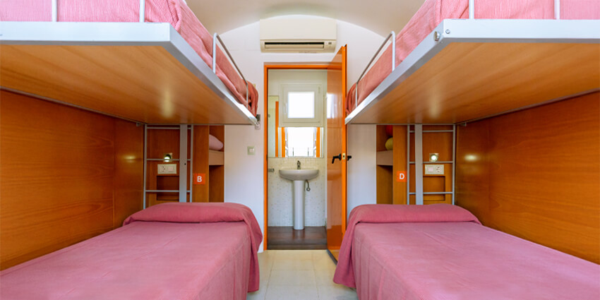 Habitación doble cuádruple