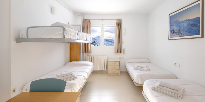 Habitación triple cuádruple