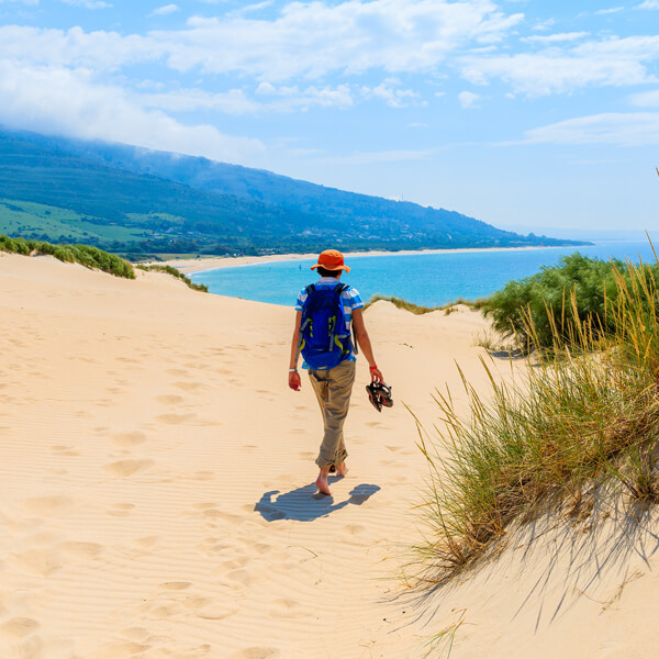 Vista panorámica de la duna de Bolonia