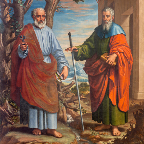 San Pedro y San Pablo, pintura en el museo La Cartuja de Granada