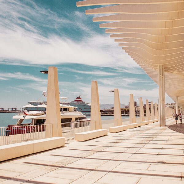 Paseo marítimo del Puerto de Málaga