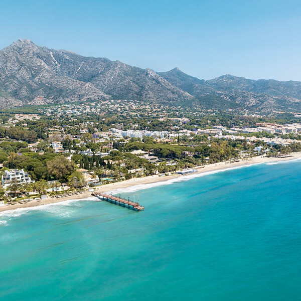 Vista a&eacute;rea de Marbella