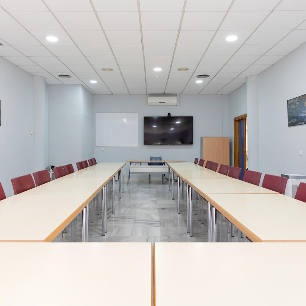 Vista de la Sala Triana desde las mesas de reuniones