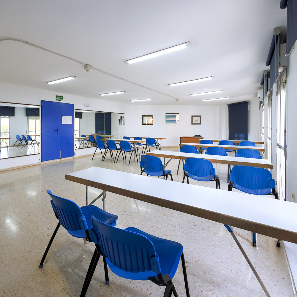 Sala Gibralfaro, vista hacia la mesa presidencial