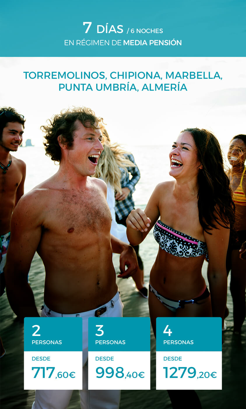 Semana de vacaciones en la playa